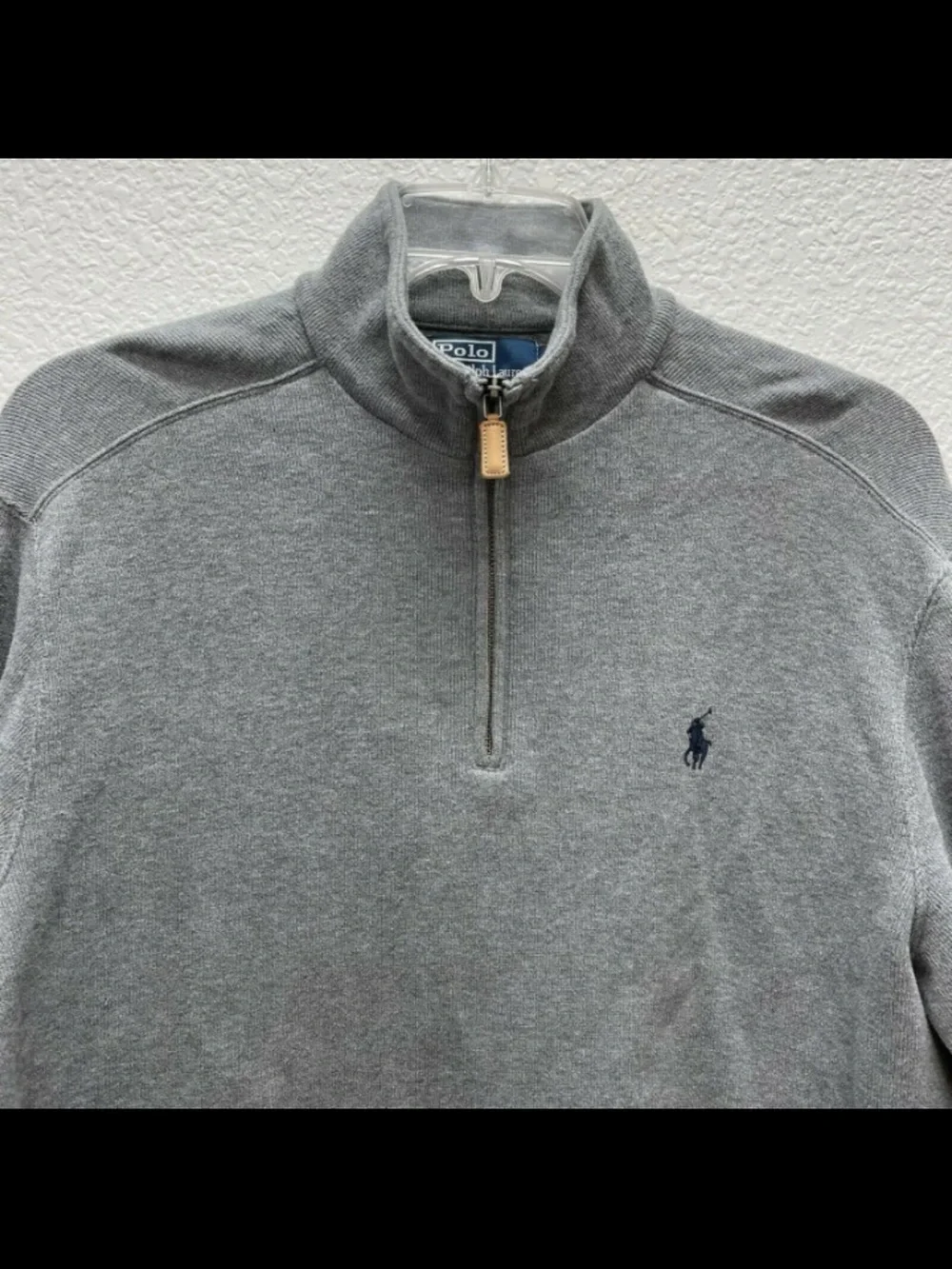 Polo Ralph Lauren  Size XLT Grey Quarter-Zip Sweatshirt